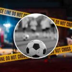 pallone su un campo da calcio